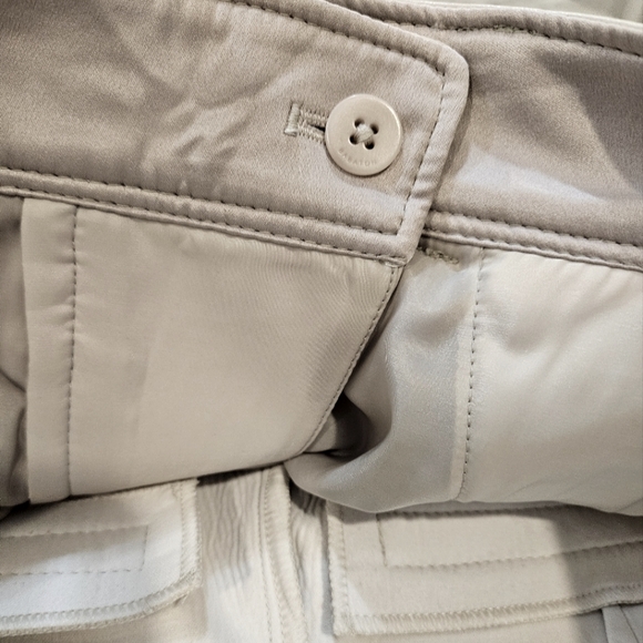 Aritzia Babaton Vegan Leather Beige Cream Pants - Picture 9 of 15